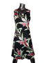 Red Ginger Women's Short Tank Flared Hawaiian Dress